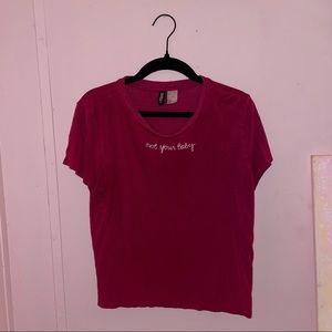 Divided Pink Tee Size Small